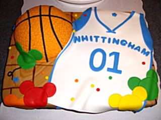 basketball jersey cake