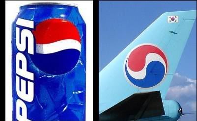Pepsi logo looks like Korean Airlines logo Pictures, Images and Photos