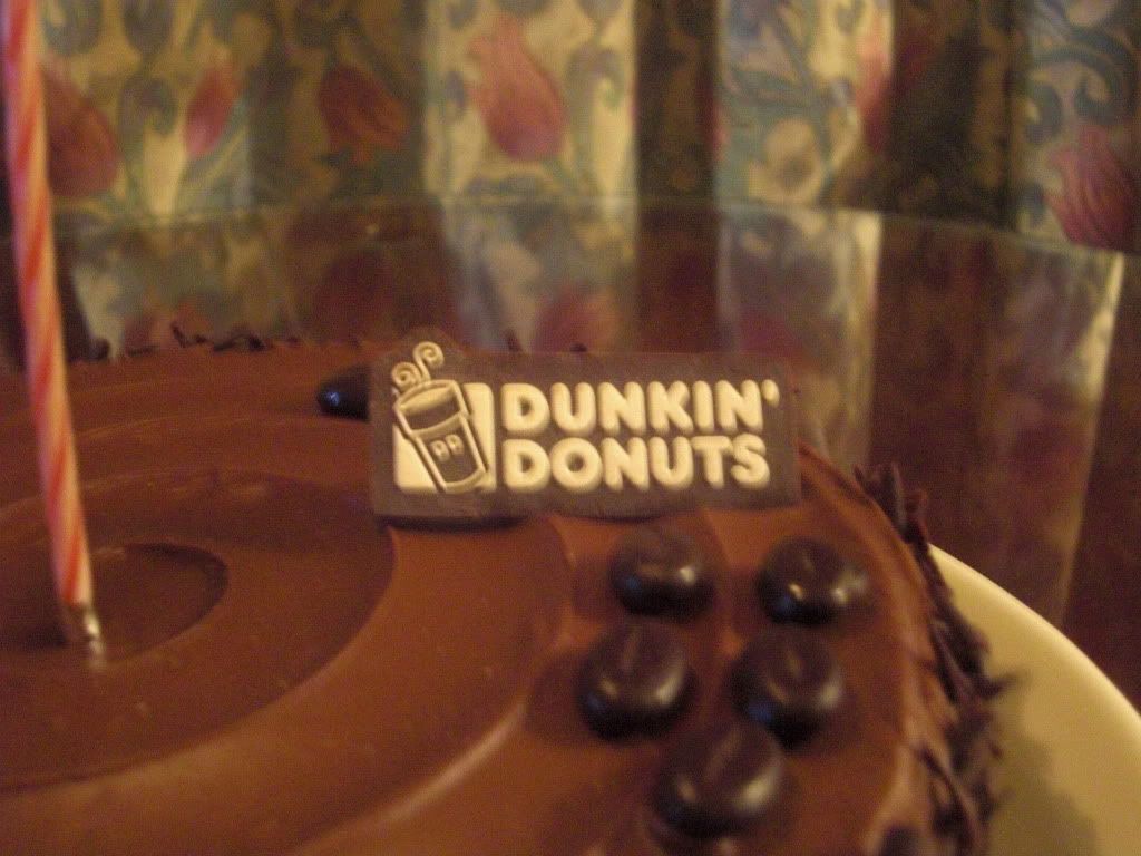 dunkin donuts bday cake'08