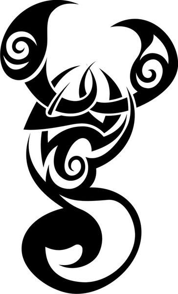 Scorpion Tattoo Tribal Design