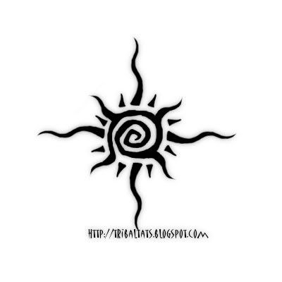 Tribal Tattoos Designs on Tribal Sun Tattoo Design