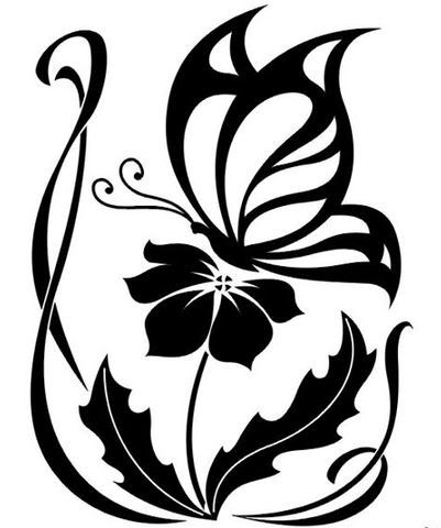 black and white butterfly designs. ( : lack and white , lack