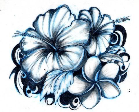 Popular unique flower tattoo design for girls