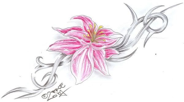 orchid flower tattoo meaning. Labels: flower tattoo designs,