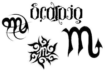 scorpio symbol designs