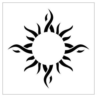 Photo Stickers on Tattoos    Tribal Sun Tattoo 3 Jpg Picture By Pooc23   Photobucket