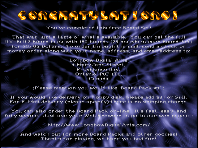 DX-Ball 2: Board Set completed !