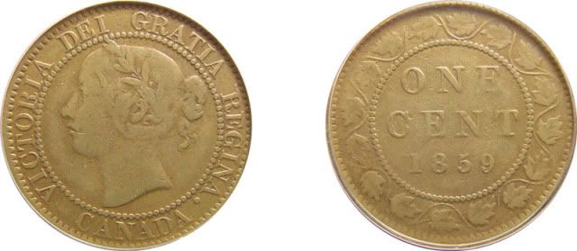 1859 Canadian Penny or Cent Brass? - Coin Community Forum