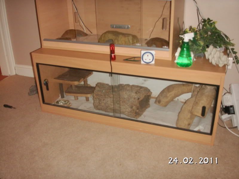 beardie heating is disrupting heating in the vivarium above it