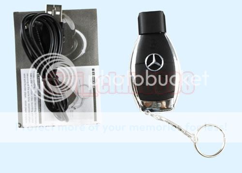 Spy Camera Mercedes Benz Car Key Photo Video Voice 2.0MP Hidden DVR 