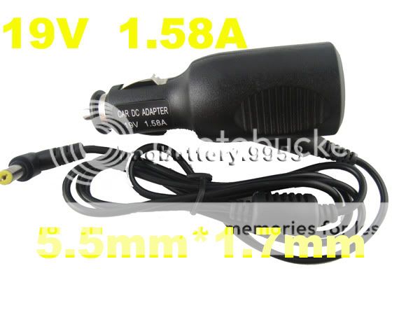 19V 1 58A DC Car Charger for Dell Mini 12 9 Adapter 30W