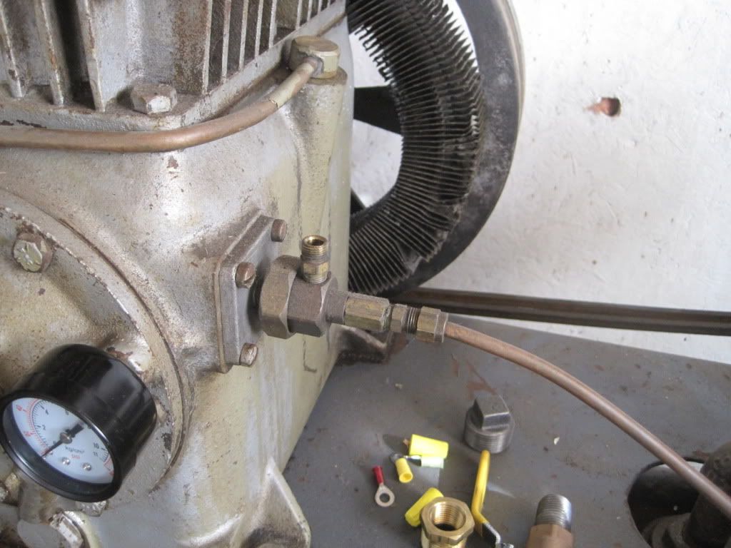 The next two images are the ports for the unloader, where do the top and side ports go to?