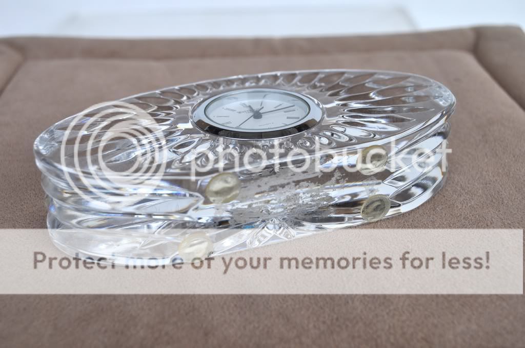 BRAND NEW WATERFORD CRYSTAL CLOCK 5 INCH OVAL SHAPE  