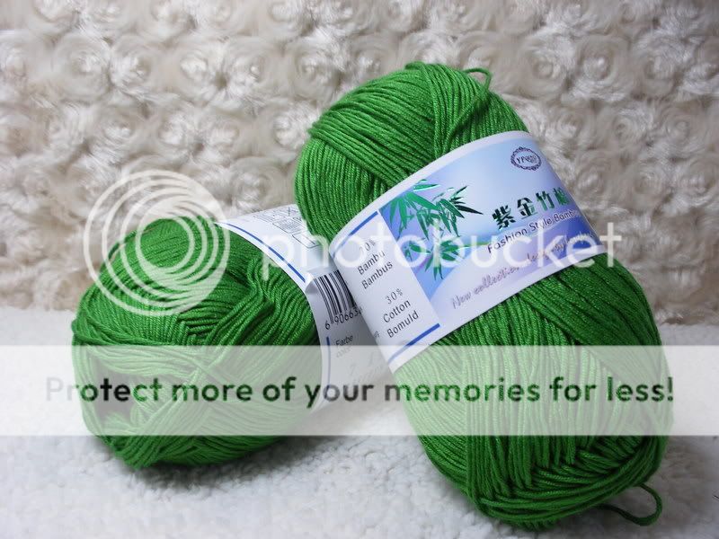 Skeins Bamboo Cotton Yarn;Sport;100g;Dark Green 7  