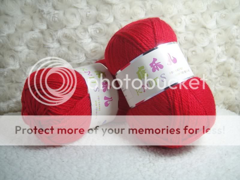 Skeins Cashmere Milky Cotton Yarn;DK;100g;red